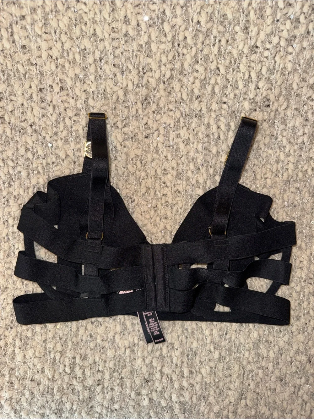 Victoria's Secret Sexy Unlined Balconet Strappy Cage Underwire Bra Lingerie